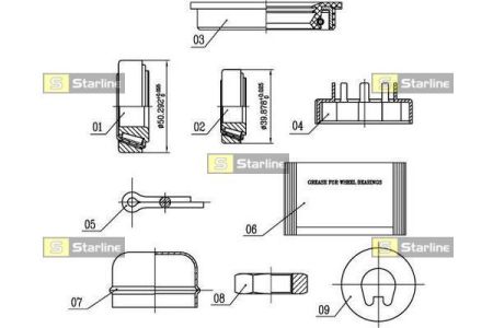 Подшипник ступицы Volkswagen Golf, 04/74-12/85 Подшипник ступицы Volkswagen Golf, 04/74-12/85