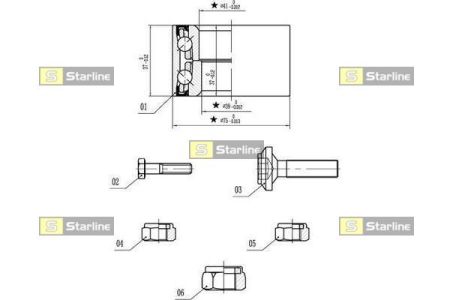 Подшипник ступицы Audi Coupe, 10/88-12/96 Подшипник ступицы Audi Coupe, 10/88-12/96